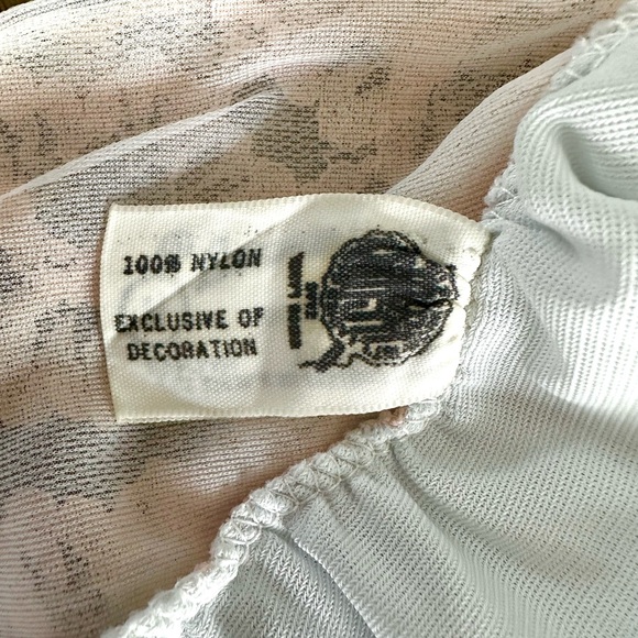 Vintage 60s Light Blue Nightie w/ Lace Aristocraft By Superior Medium - Picture 7 of 7